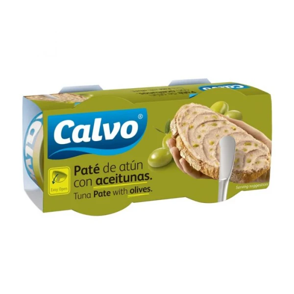 Pate de ton cu masline Calvo 2 x 75g