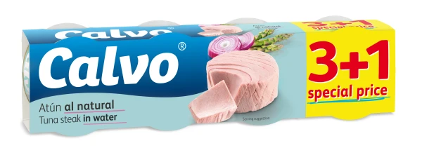 Ton in sos natur Calvo 4 x 80g